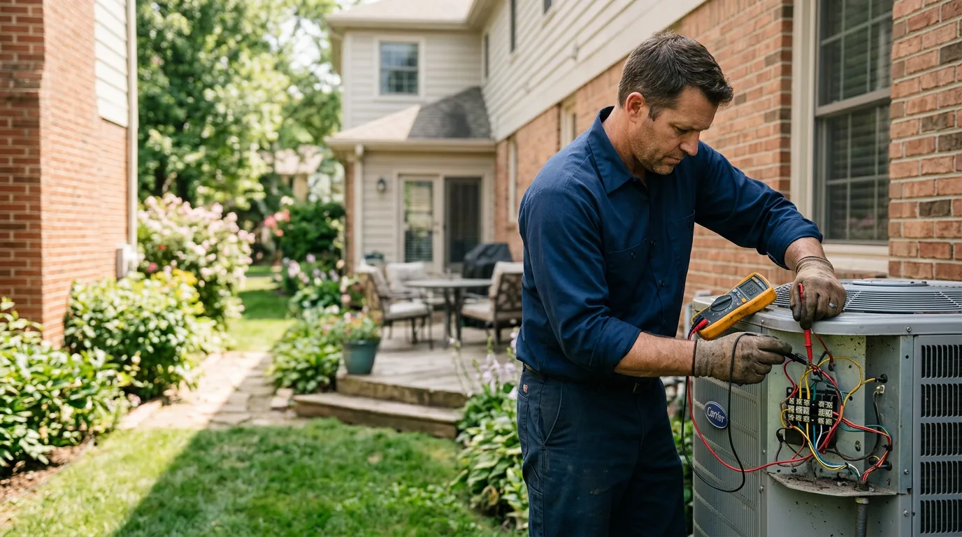 HVAC technician working near Fallon, NV
